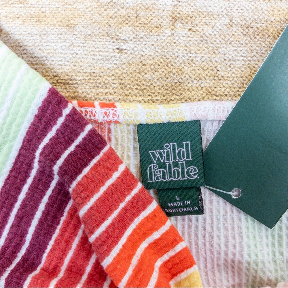 Wild Fable Romper Striped Multicolor Large - Picture 5 of 7